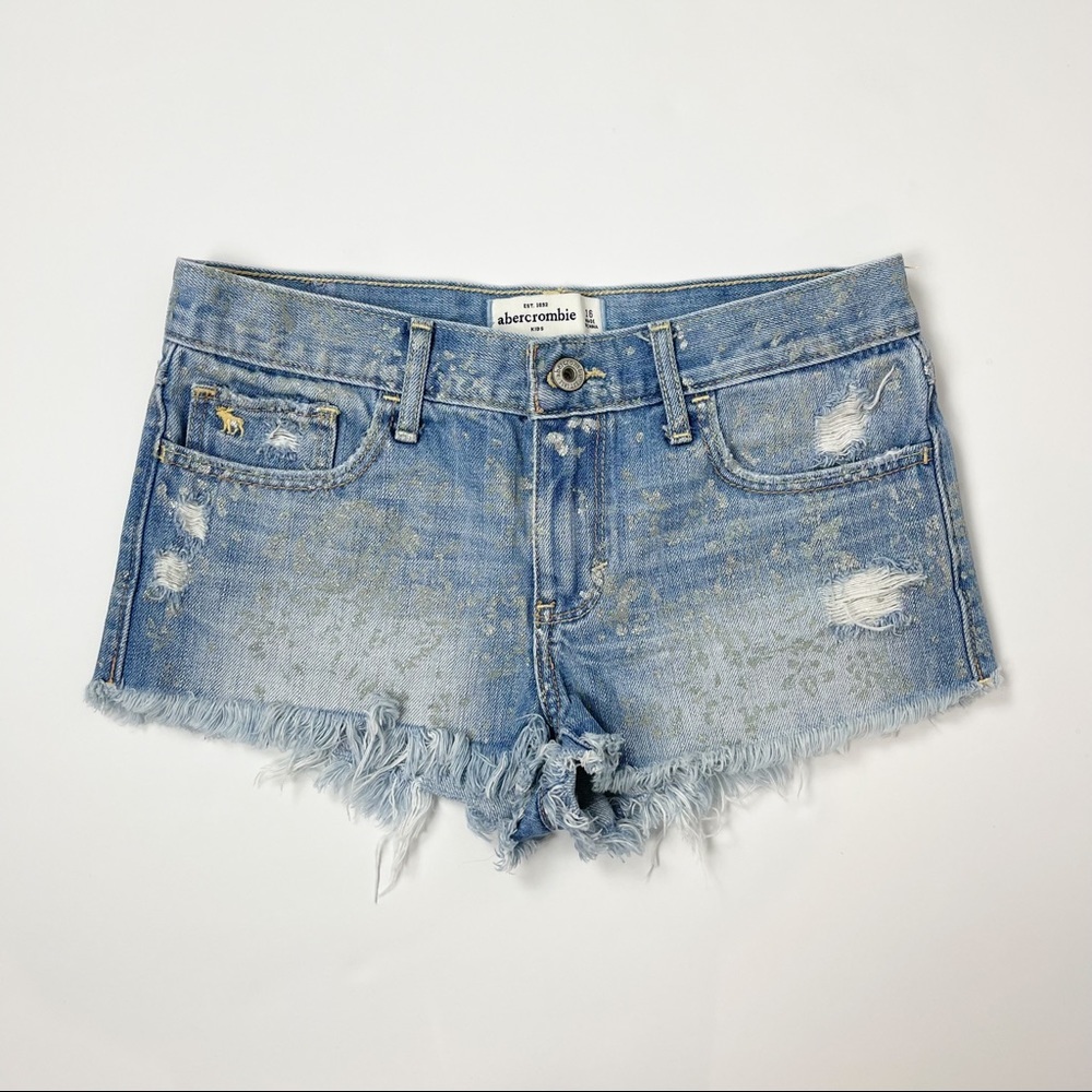Abercrombie Kids | Speckled Glitter Denim Shorts